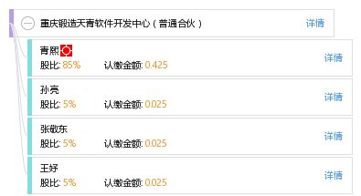 重慶鍛造天青軟件開發(fā)中心 普通合伙